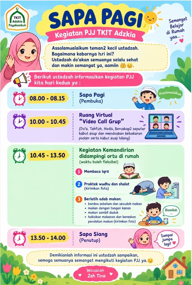 Kegiatan PJJ Kelas Delima